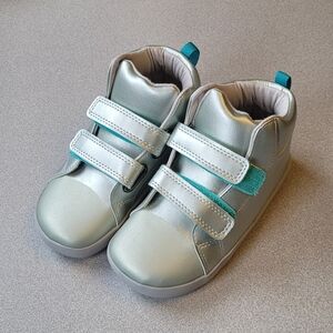 Ten Little Everyday High Top Sneakers in Moondust Silver Toddler 11 - NEW